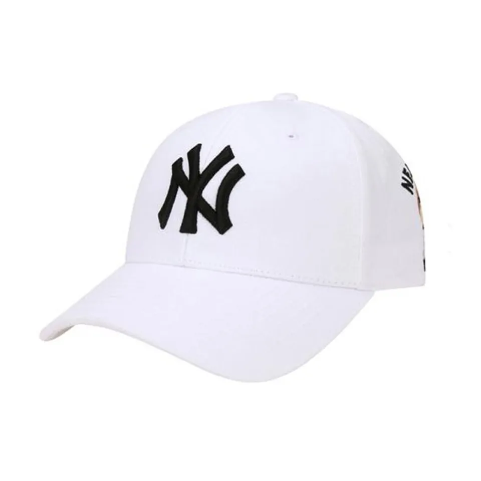 Mũ MLB Cash Cow Unisex Curved Cap White New York Yankees 32CPKC111-50W