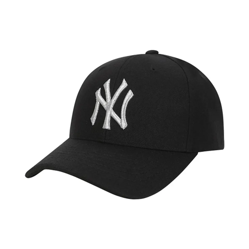 Mũ MLB Unisex Cap New York Yankees logo thêu chỉ bạc