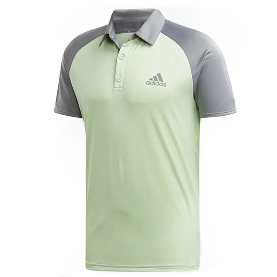 Áo polo nam Adidas Color Block Men Polo Neck Green T-Shirt EC3827, XS