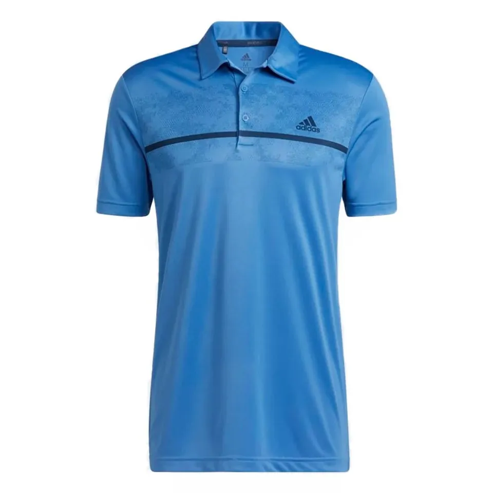 Áo polo nam Adidas họa tiết Primegreen H36253 màu xanh, XS