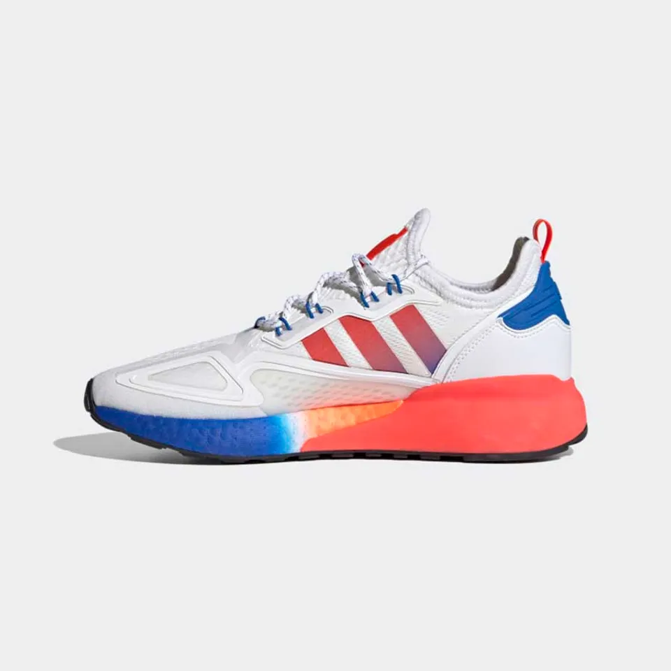 Giày thể thao Adidas ZX 2K Boost Cloud White Solar Red Blue, 36