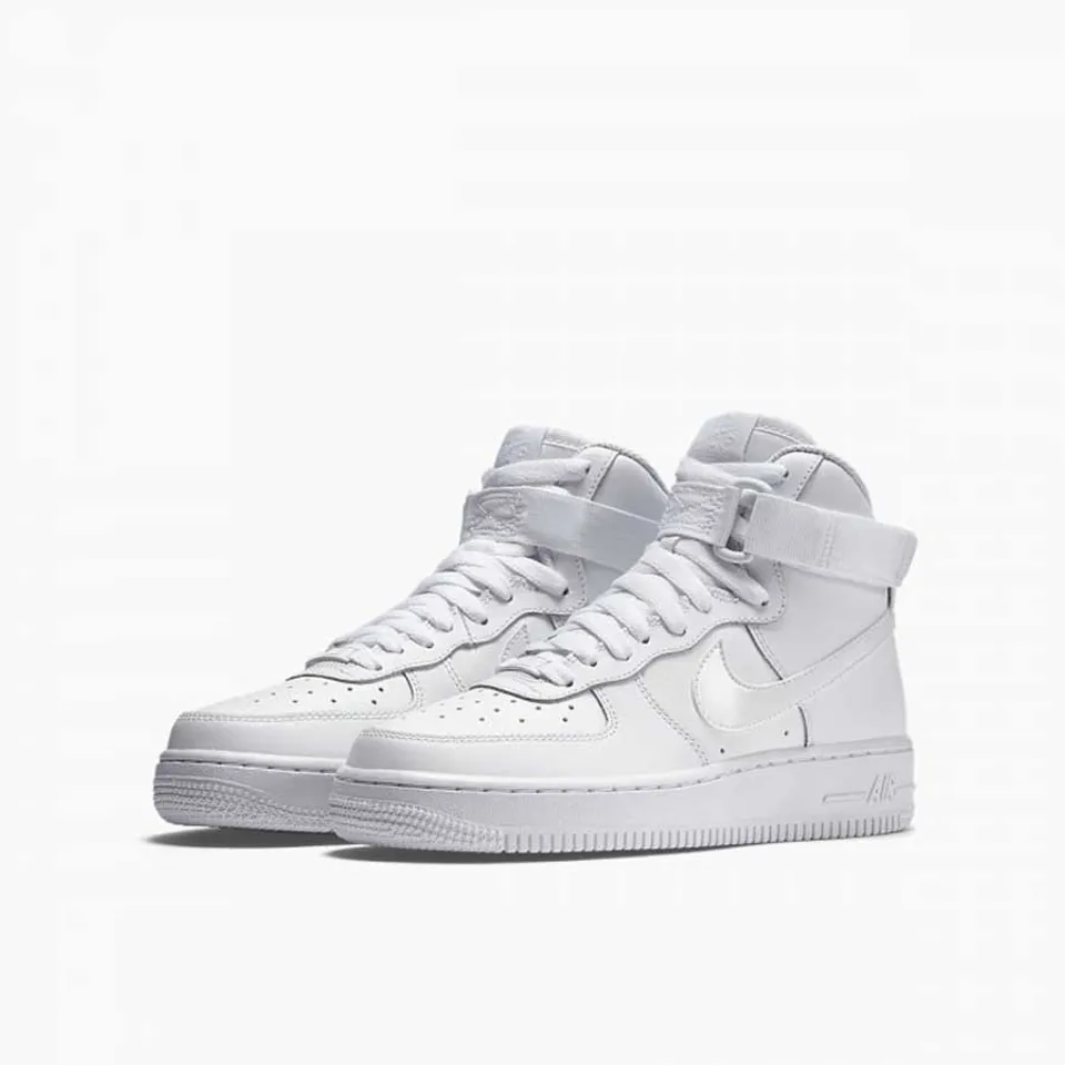 Giày thể thao Nike Air Force 1 High All White 653998-100, 36