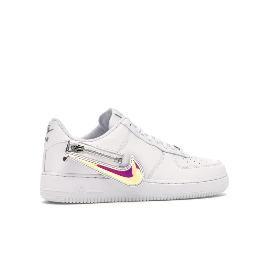Giày thể thao Nike Air Force 1 White Zip Swoosh màu trắng, 42