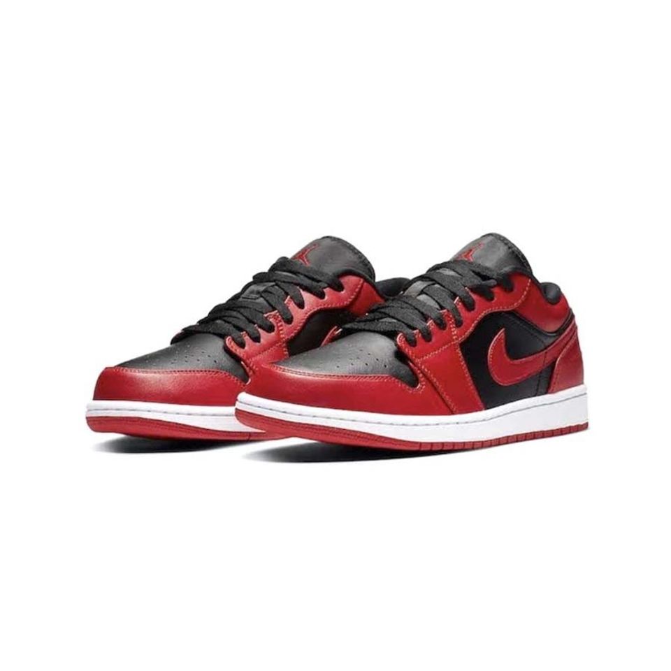 Giày thể thao Nike Air Jordan 1 Low Reverse Bred màu đỏ, 42