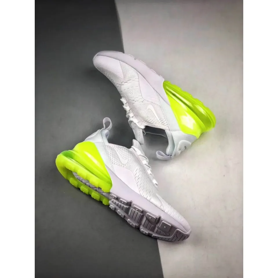 Giày Thể Thao Nike Air Max 270 White/ Volt Màu Trắng