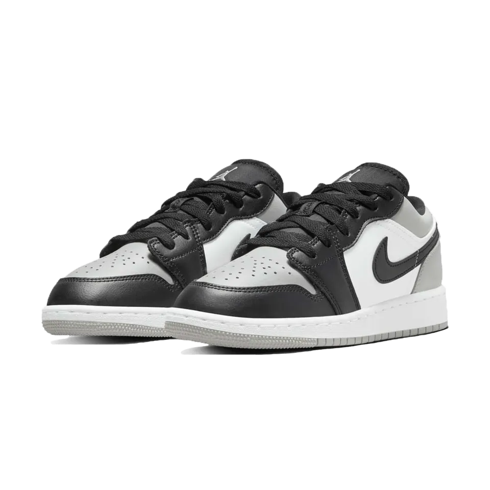 Giày Nike Air Jordan 1 Low Smoke Grey Black V4 GS 553560 052, 36