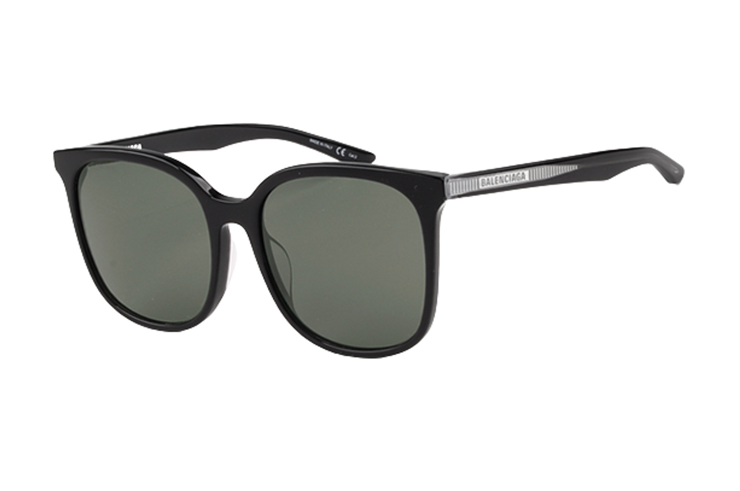 Kính Balenciaga Grey Square Unisex Sunglasses BB0018SK 001 56