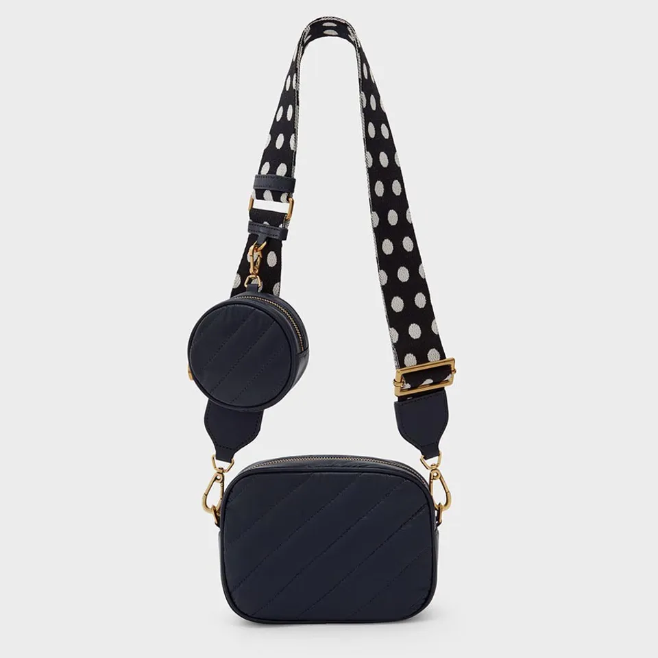 Túi Charles & Keith Chailly Panelled Crossbody Bag & Pouch CK2-80151087 Navy