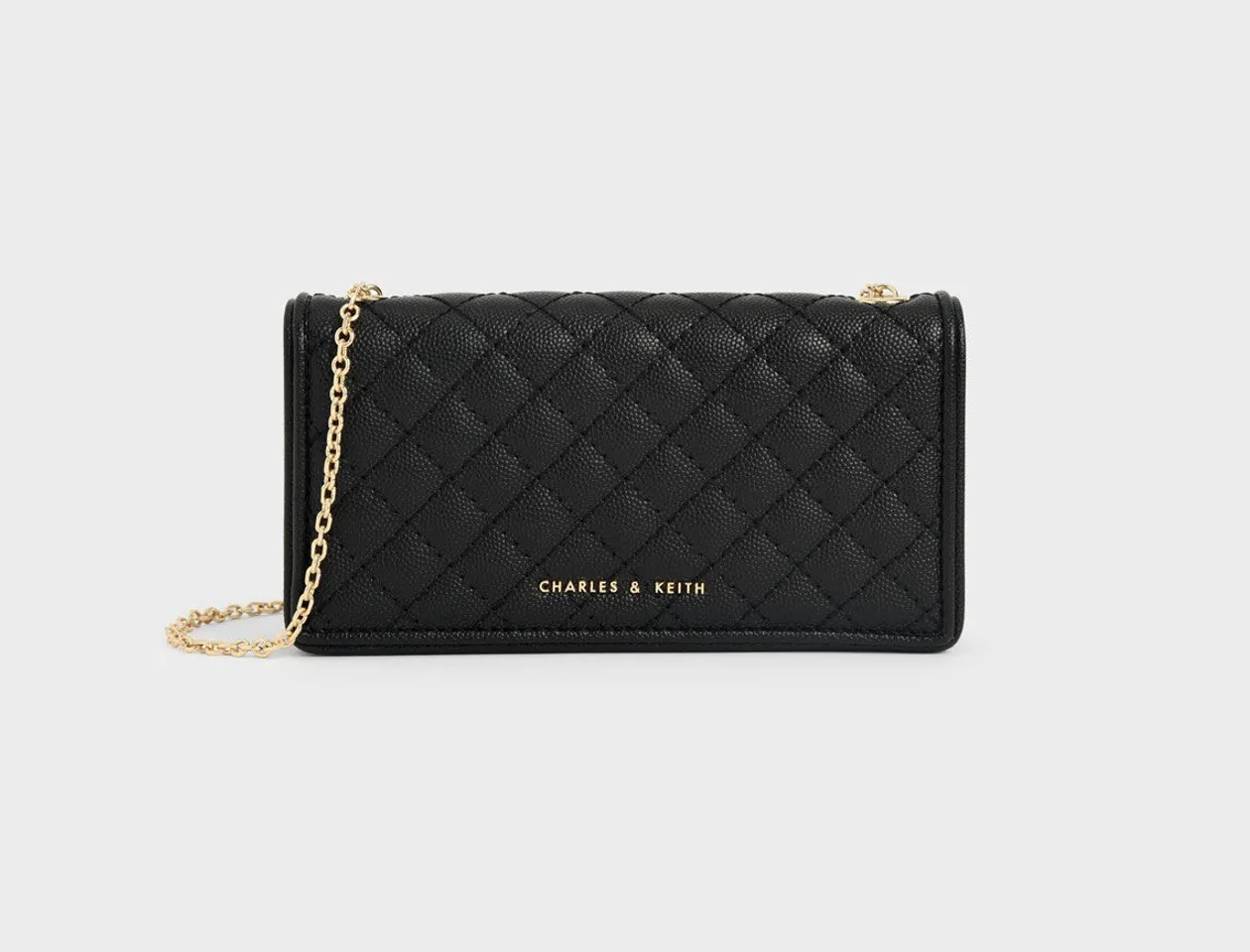 Túi Charles & Keith Quilted Pouch CK6-30680914 Black