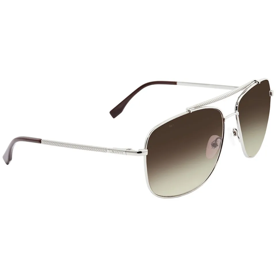 Kính râm Lacoste Brown Gradient Aviator Men's Sunglasses L188S 035 59