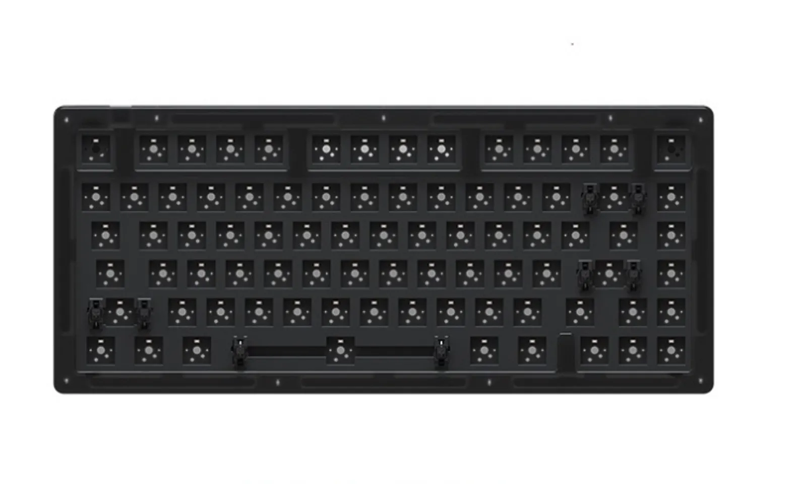 Kit bàn phím cơ Akko ACR75 (81 nút/Hotswap/RGB/Foam tiêu âm/Gasket Mount), Trắng