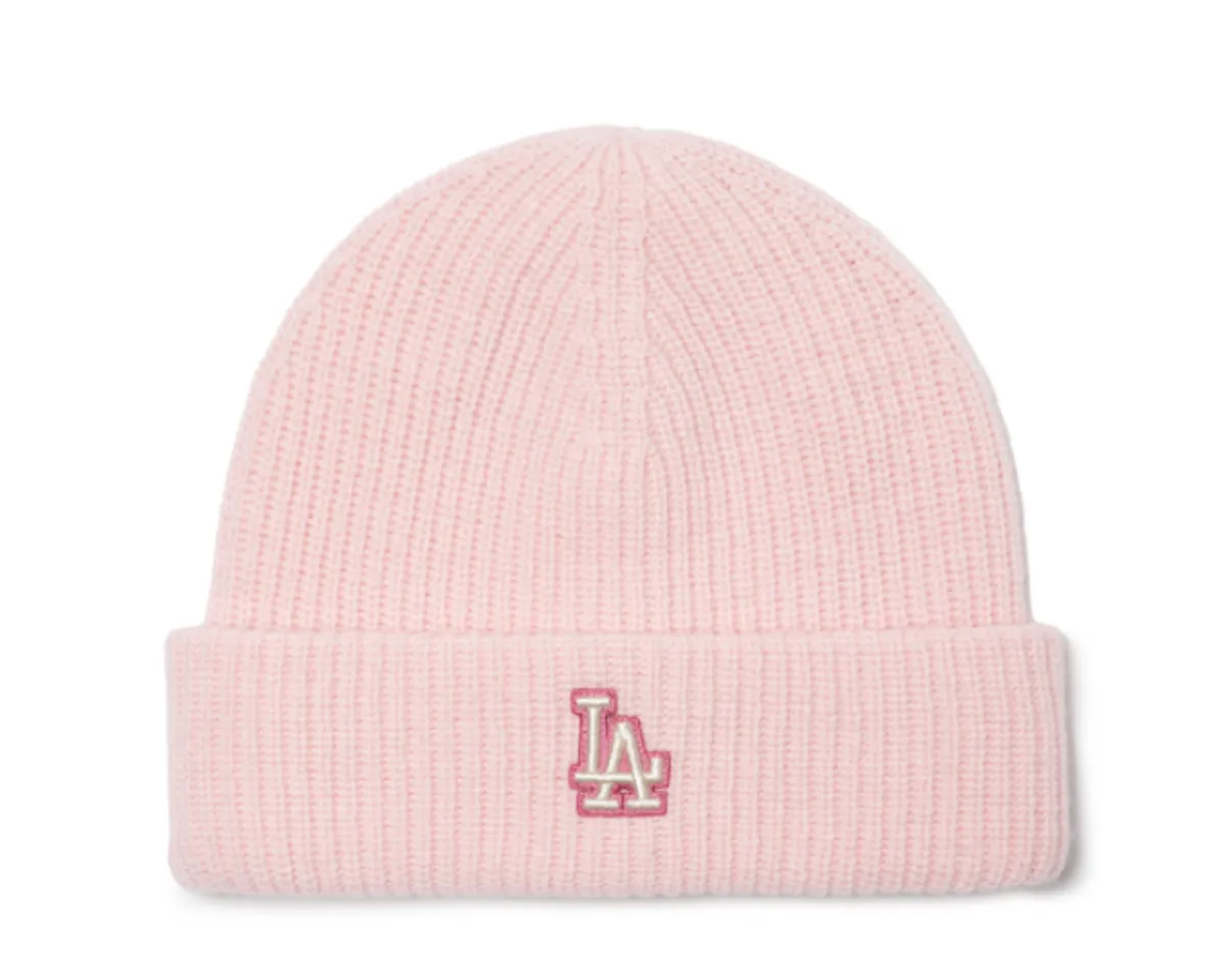 Mũ len MLB Waffen LA Dodgers 3ABNL0126-07PKL màu hồng