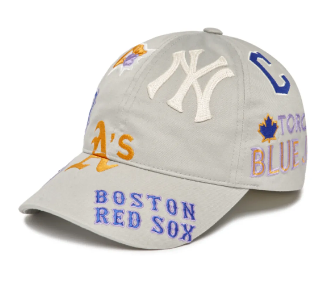 Mũ MLB Multi-Logo Unstructured Ball Cap 3ACP7302N-00GRL màu xám