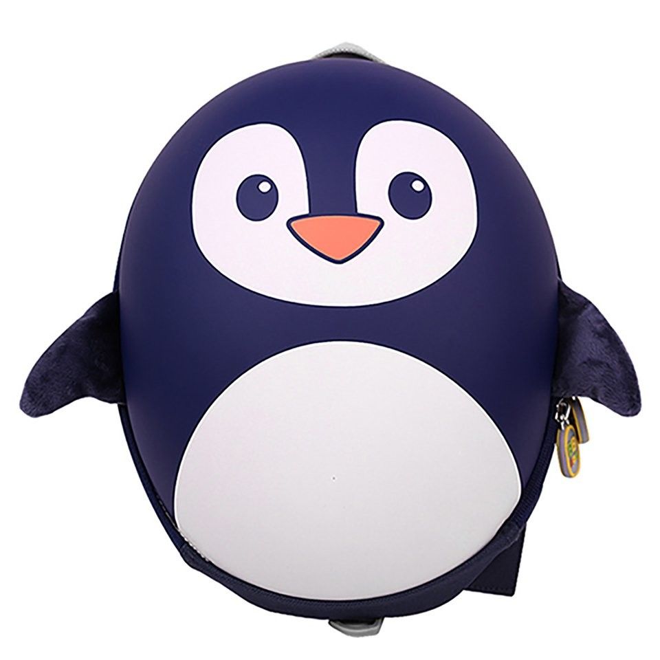 Balo chống xước cho bé BB Bag BB307C hình chim cánh cụt màu xanh