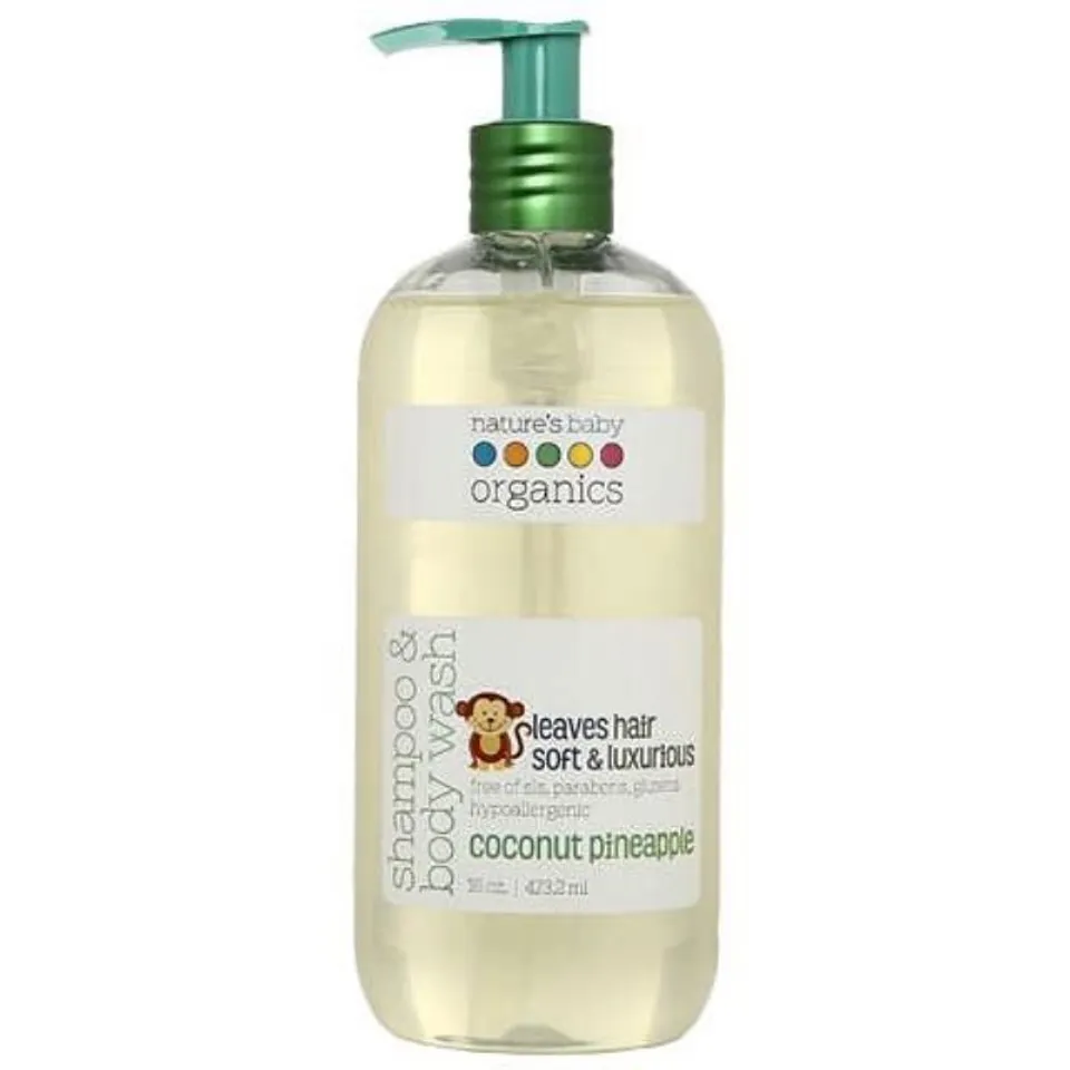 Sữa tắm gội hữu cơ 2in1 cho bé Nature's Baby Organics Shampoo & Body Wash