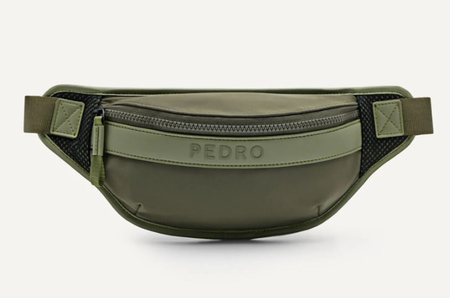 PEDRO MEN Synthetic Leather Baguette Sling Bag Chalk PM2-25210210