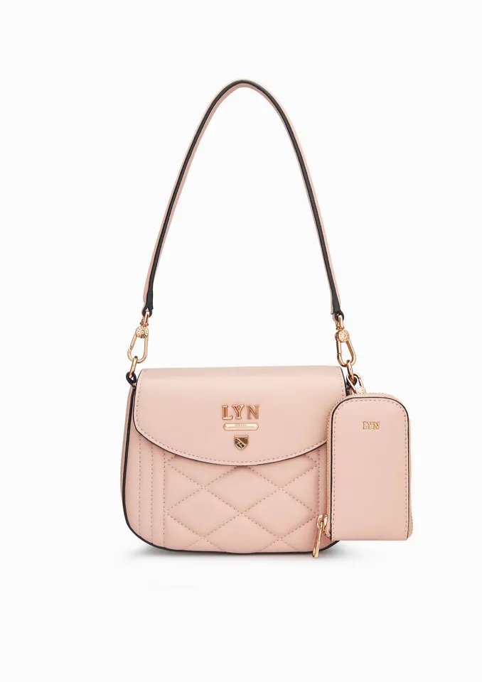 Túi xách nữ Lyn Triva Q Mini Shoulder Bags LL22FBS103 Light Pink