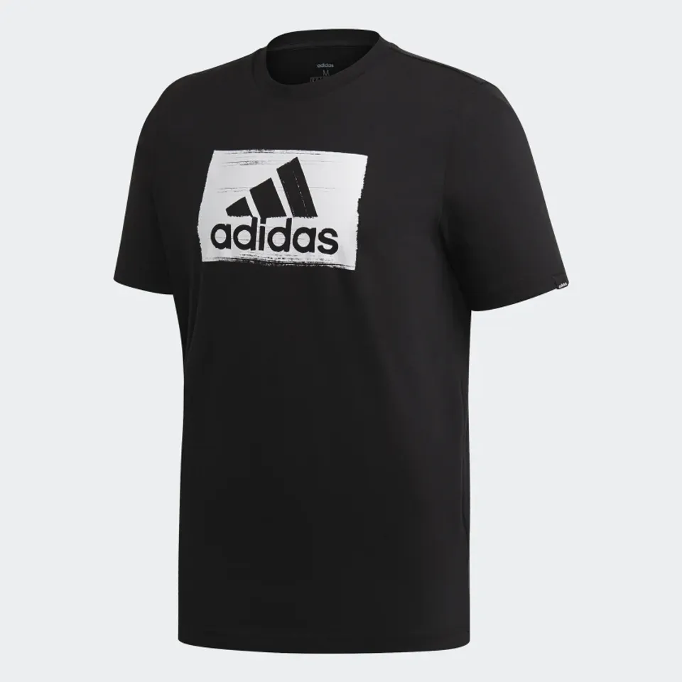 Áo phông Adidas Mens Brushstroke Tee Black/White GD5893, S