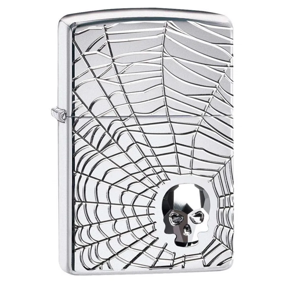 Bật lửa Zippo 29931 Spider Web Skull Design