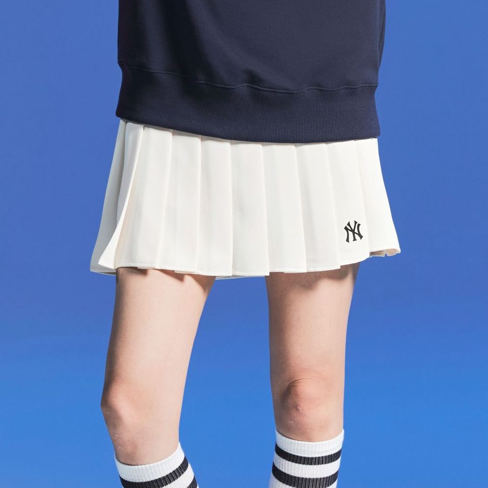 Chân Váy Xếp Ly MLB New York Yankees - Thời Trang Nữ Đẹp, Năng Động, Chất Liệu Cao Cấp 3FSKB0324-50CRS