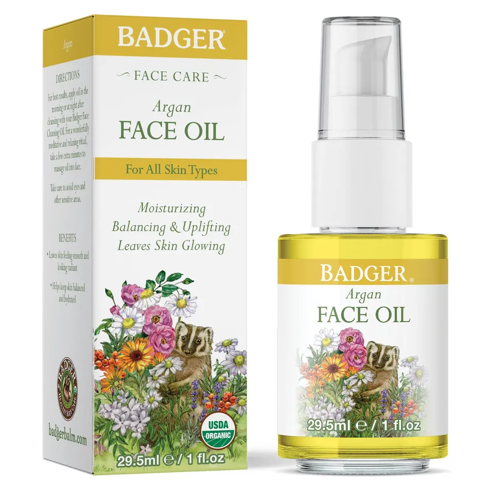 Dầu dưỡng da hữu cơ Badger Argan Face Oil