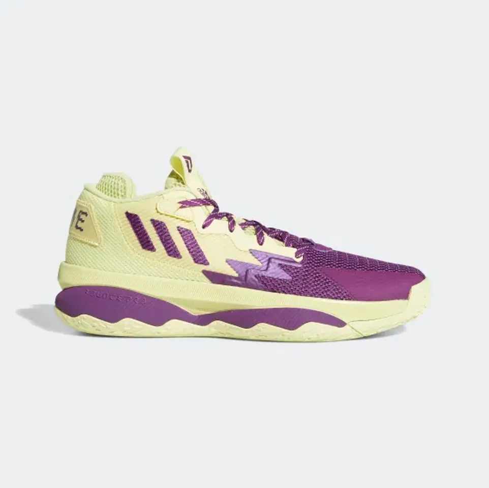 Giày bóng rổ Adidas Dame 8 Lillard Yellow Purple Outdoor Shoes GY0383, 41