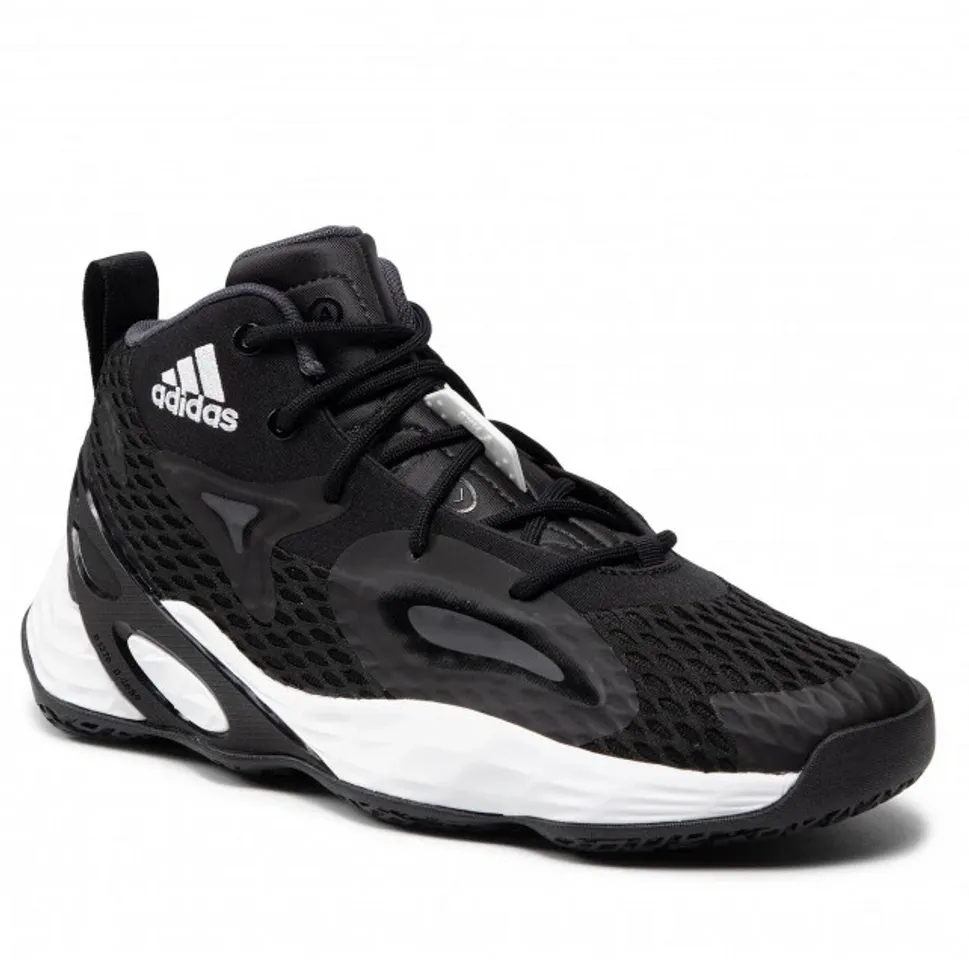 Giày bóng rổ Adidas Exhibit A Mid Basketball Black H67747, 40