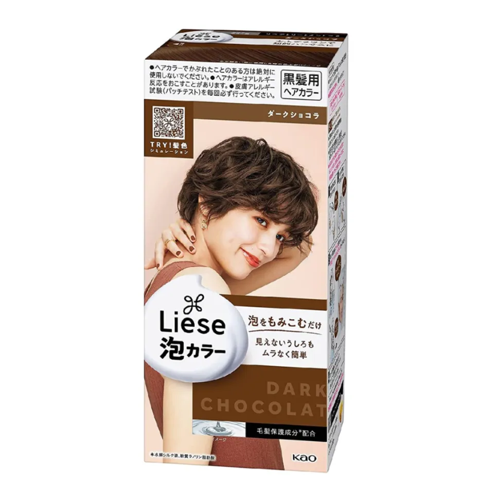 Nhuộm tóc dạng bọt Liese Creamy Bubble Hair Color, Dark Chocolat