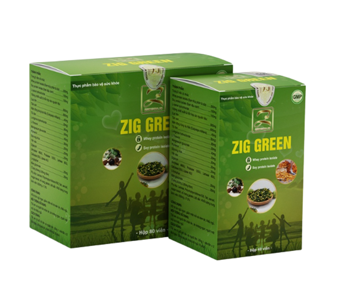 Viên Uống Hỗ Trợ Tăng Cân Zig Green Natural - Chiết Xuất Thảo Mộc Tự Nhiên, Bồi Bổ Sức Khỏe, Ăn Ngon, Ngủ Ngon