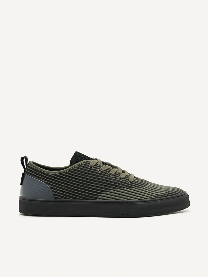 Giày nam Pedro Pleated Court Sneakers PM1-76210208 Black, 42