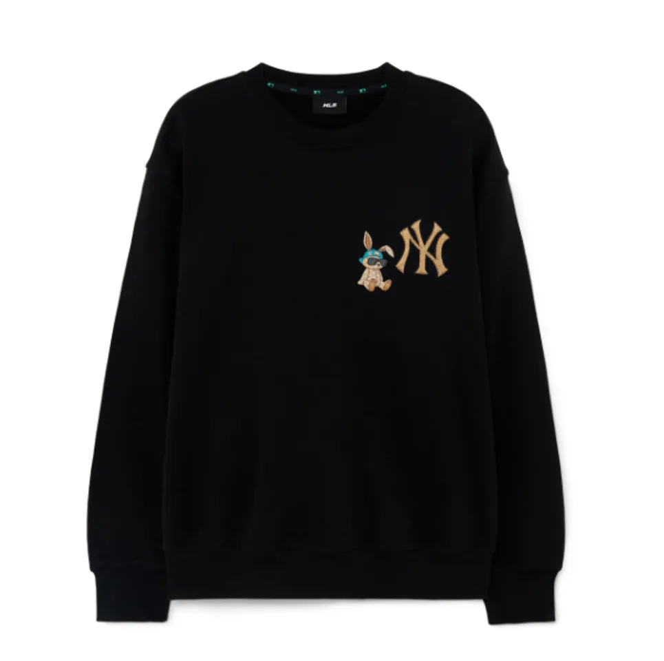 Áo MLB New Year Rabbit Sweatshirts New York Yankees 3AMTQ0131-50BKS, S