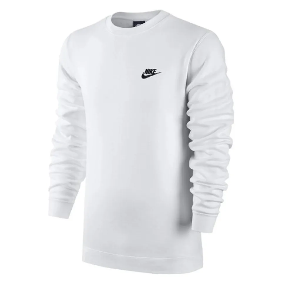 Áo thun nam Nike Club Swoosh Crew Sweatshirt 804340-100 màu trắng, S
