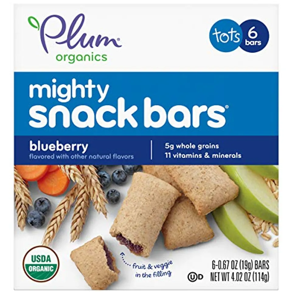 Bánh ăn dặm hữu cơ Plum Organics Mighty Snack Bars