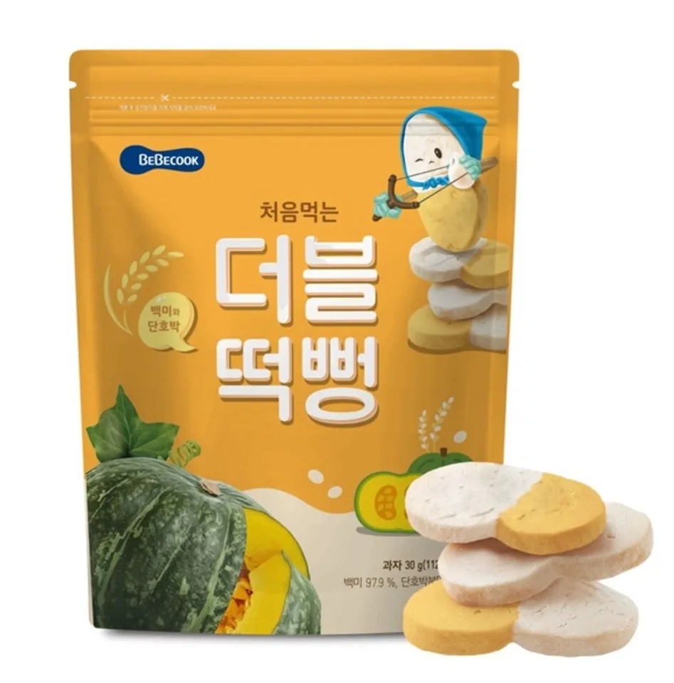 Bánh gạo hữu cơ Bebecook Hàn Quốc cho bé từ 6 tháng