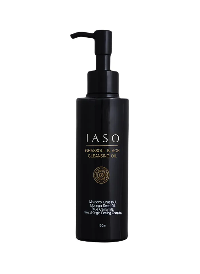 Dầu tẩy trang bùn khoáng đen IASO Ghassoul Black Cleansing Oil