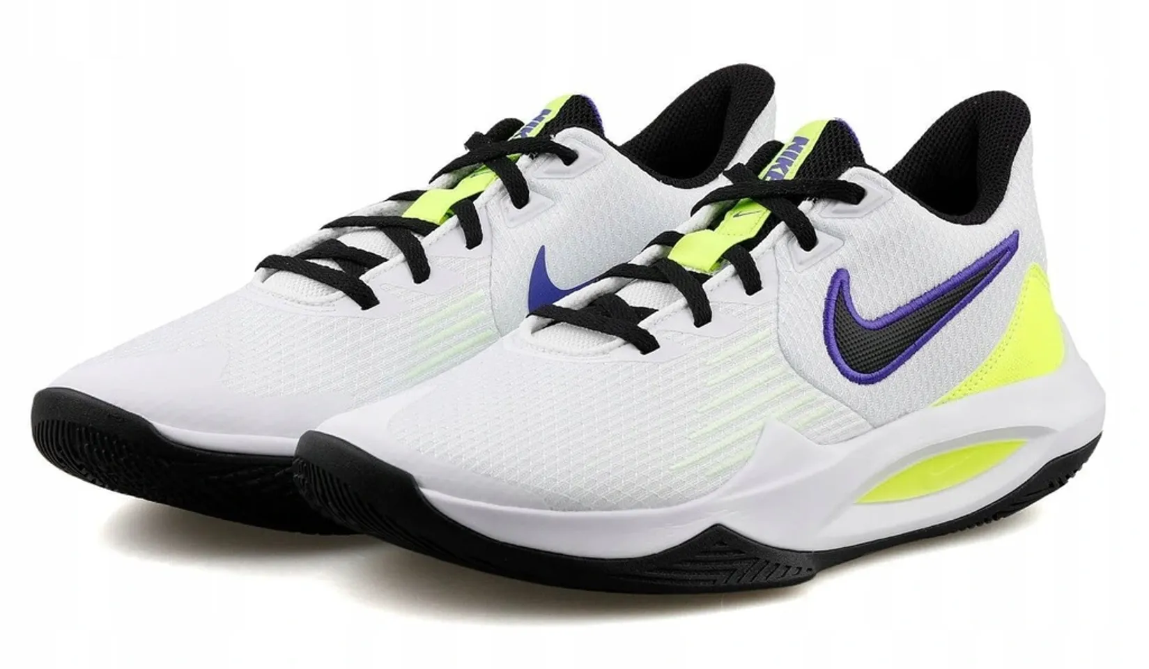 Giày bóng rổ Nike Precision 5 Basketball White Barely Volt CW3403-100, 42.5