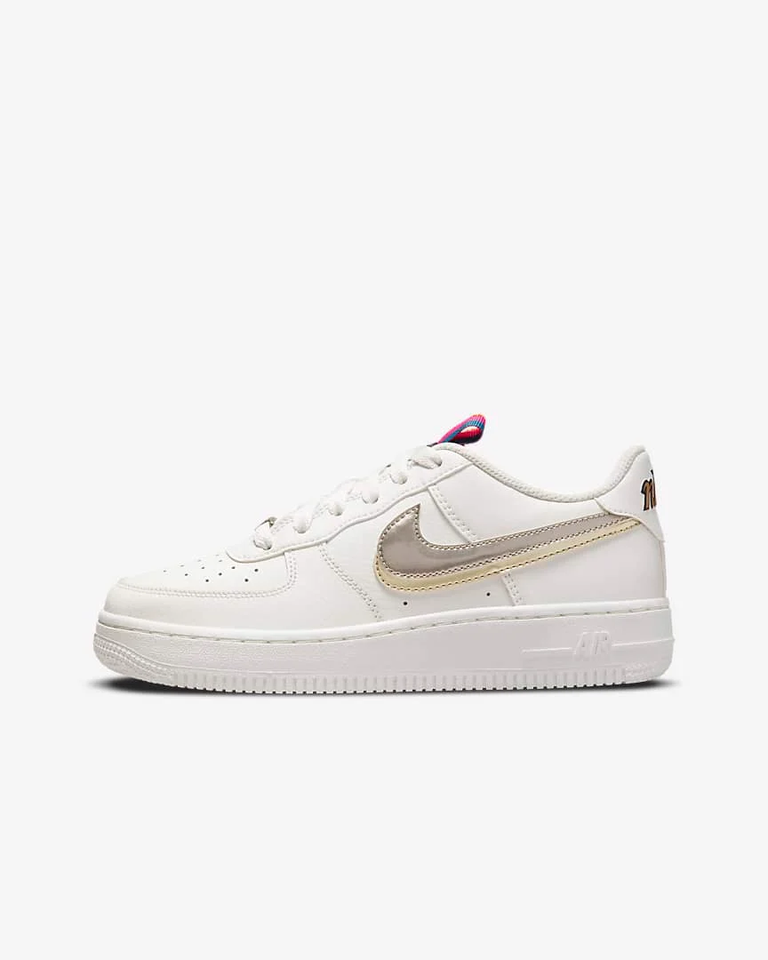 Giày Nike Air Force 1 Low LV8 Silver/Gold GS DH9595-001, 36