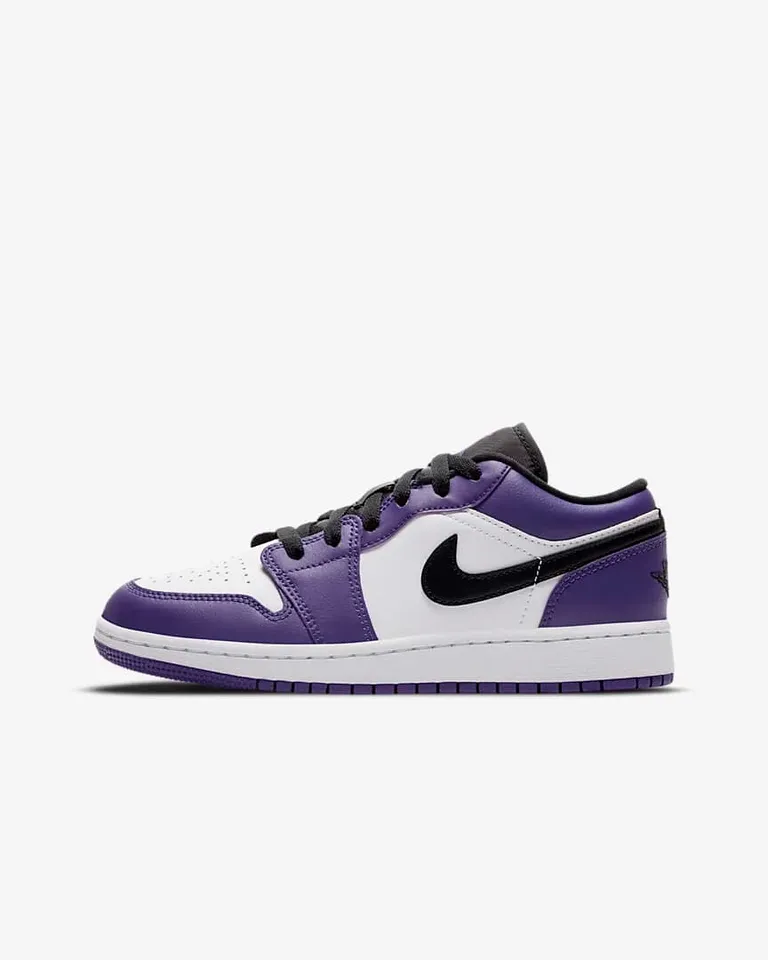 Giày Nike Air Jordan 1 Low GS Court Purple 553560-500, 35.5
