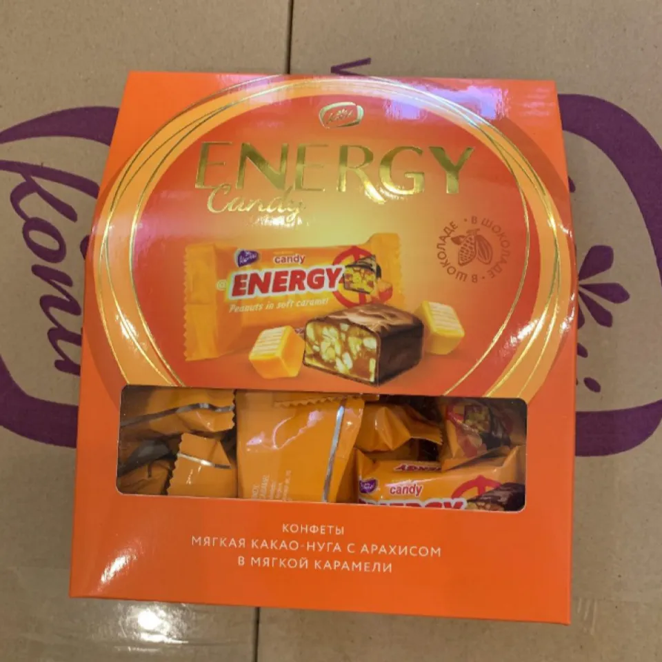 Kẹo socola mềm caramel đậu phộng Konti Energy, Hộp 420g