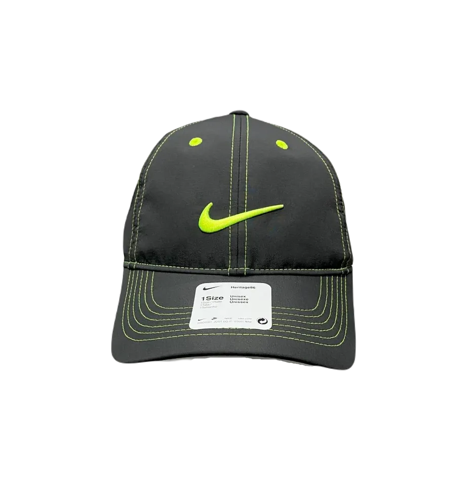 Mũ Nike Golf Stitch Swoosh Grey/Green 333114-01
