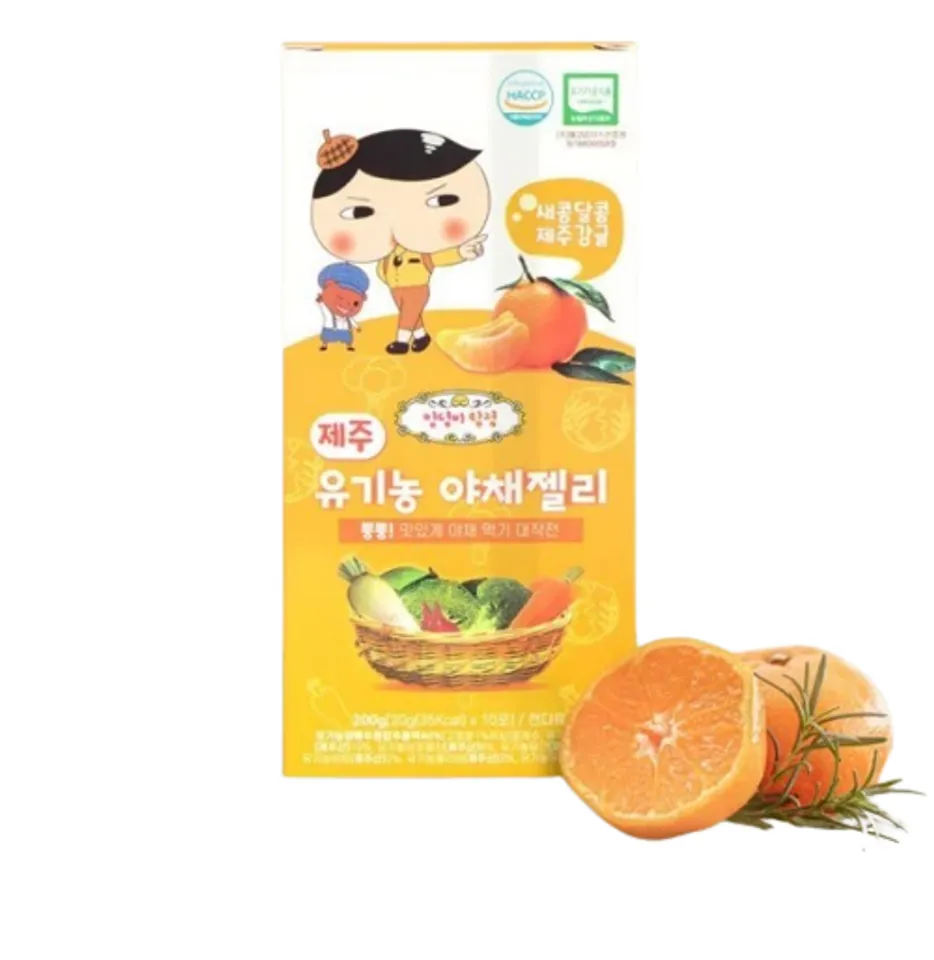 Thạch rau củ quả hữu cơ Jeju Hàn Quốc vị quýt