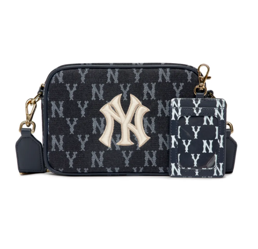 Túi MLB Kids Monogram Denim Cross Bag New York Yankees 7ACRM052N-50BLS