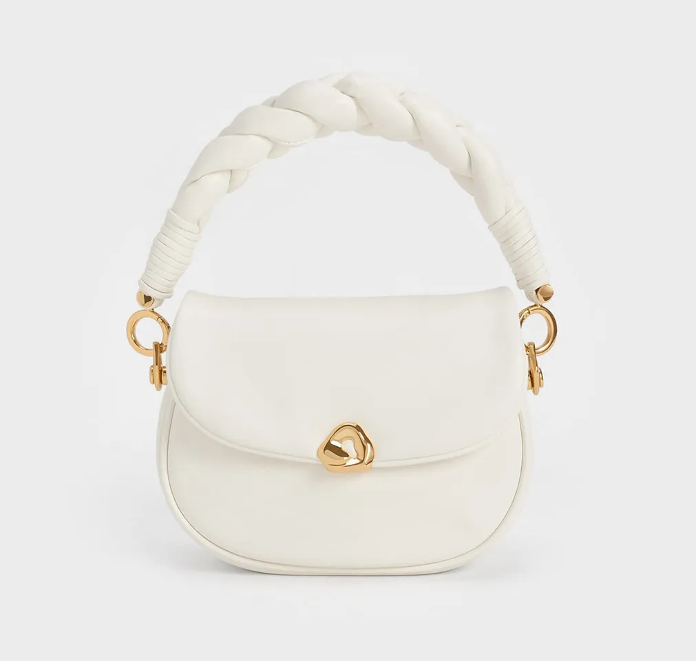 Túi nữ Moira Braided Handle Bag CK2-50270993 White
