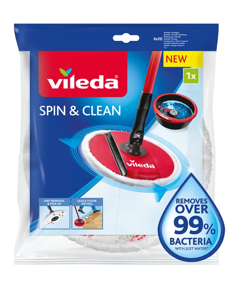 Bông lau thay thế Vileda cho cây lau nhà Spin&Clean