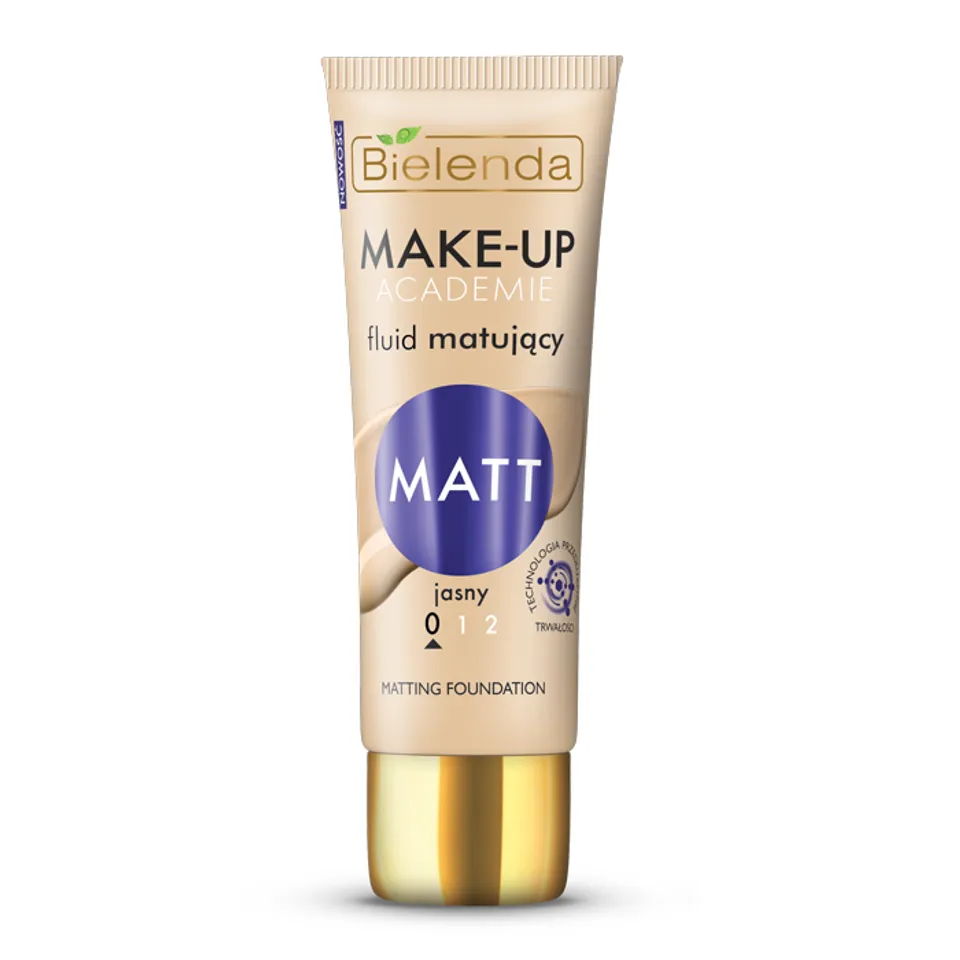 Kem nền Bielenda Make-up Academie Matt Fluid, Naturalny - da tự nhiên