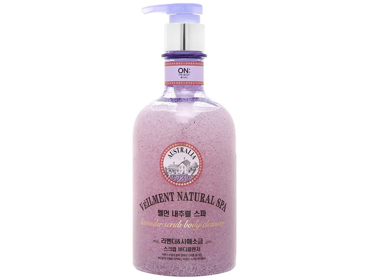 Sữa tắm hạt On The Body Veilment Natural Spa hương nước hoa, Himalaya Pink Salt