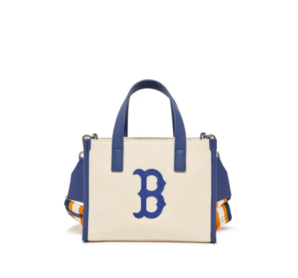 Túi MLB Basic Big Logo Canvas Small Tote Bag Boston Red Sox 3AORS062N-43CRS
