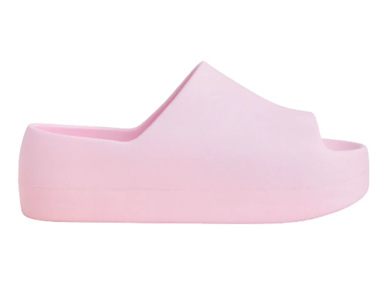 Dép Charles & Keith Morgan Platform Slide Sandals CK1-71920002 Light Pink, 35