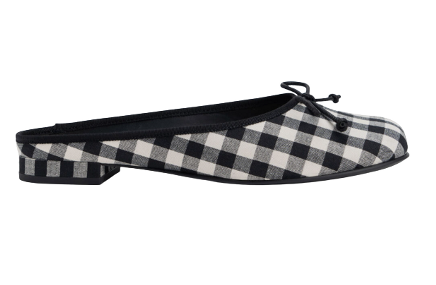Giày bệt nữ Charles & Keith Bow Checkered Slip-On Flats CK1-70360145 phối màu, 35