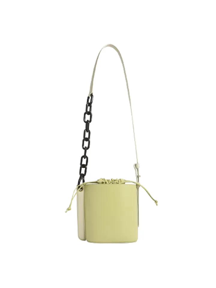 Túi bucket Charles & Keith Alden Chain-Link Drawstring CK2-10781776 Lime